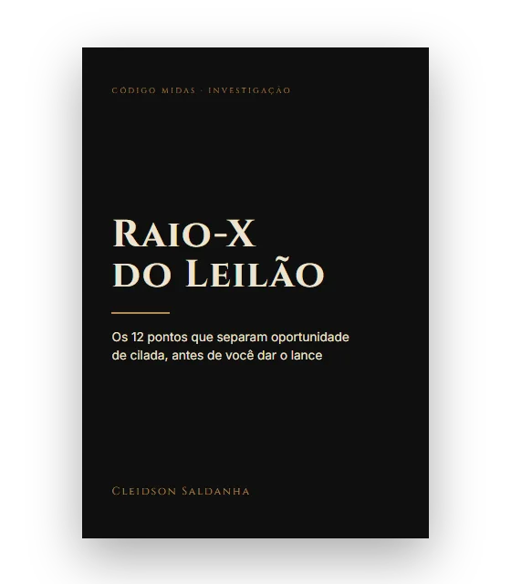 A capa do e-book Raio-X do Leilão